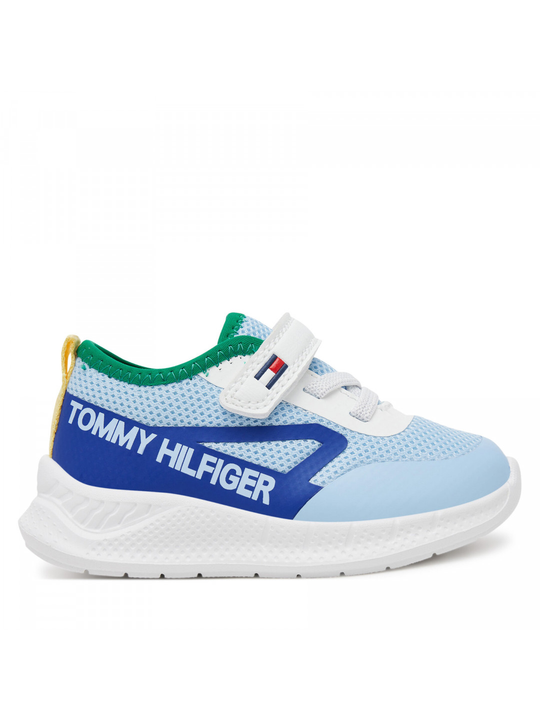 Sneakersy Tommy Hilfiger Low Cut Lace-Up Velcro Sneaker T1B9-33868-1756 M Modrá
